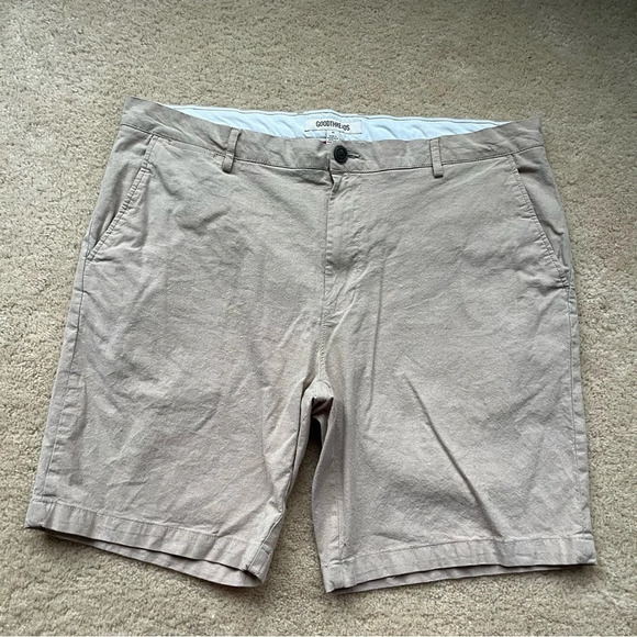 ✅Lot of 3 Goodthreads Men's Chino Shorts -  Size 40 - VGUC - Khaki & Green - Picture 10 of 13